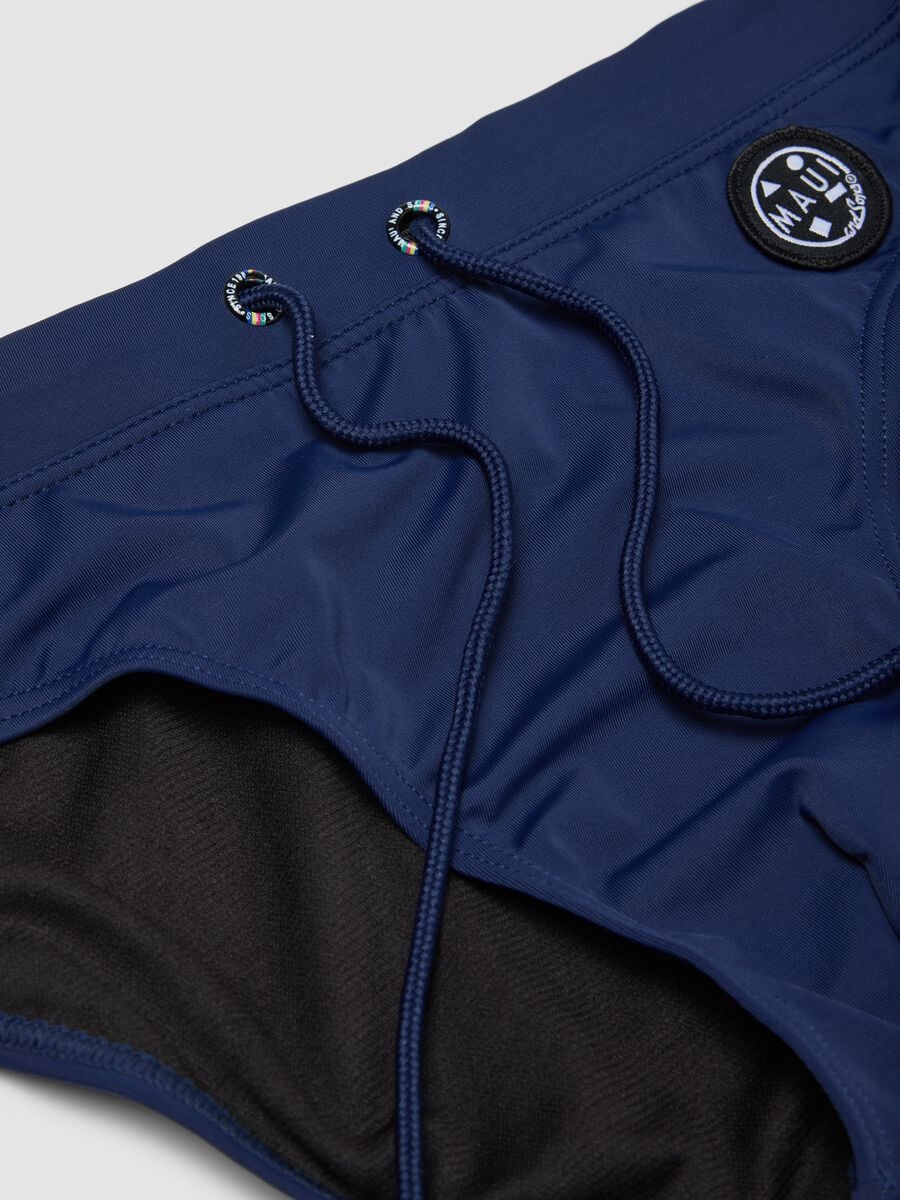 Blue stretch swim briefs_5