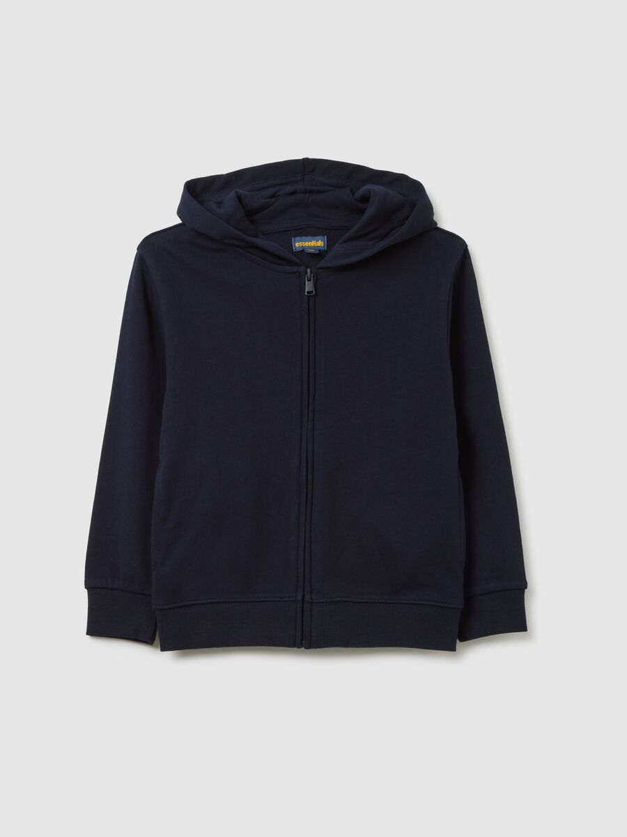 Children's Regular Fit Blue Cotton Hoodie_0