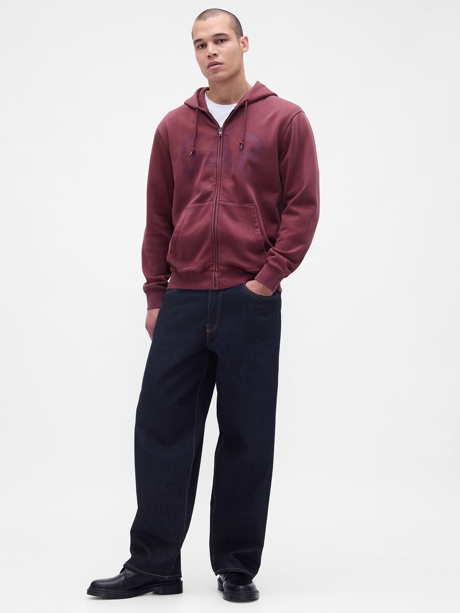 Full Zip Red Sweatshirt_2