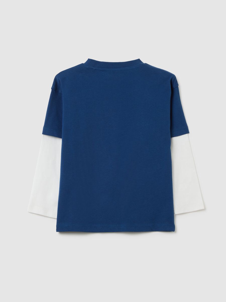 Multicolour pure cotton children's T-shirt with print_1