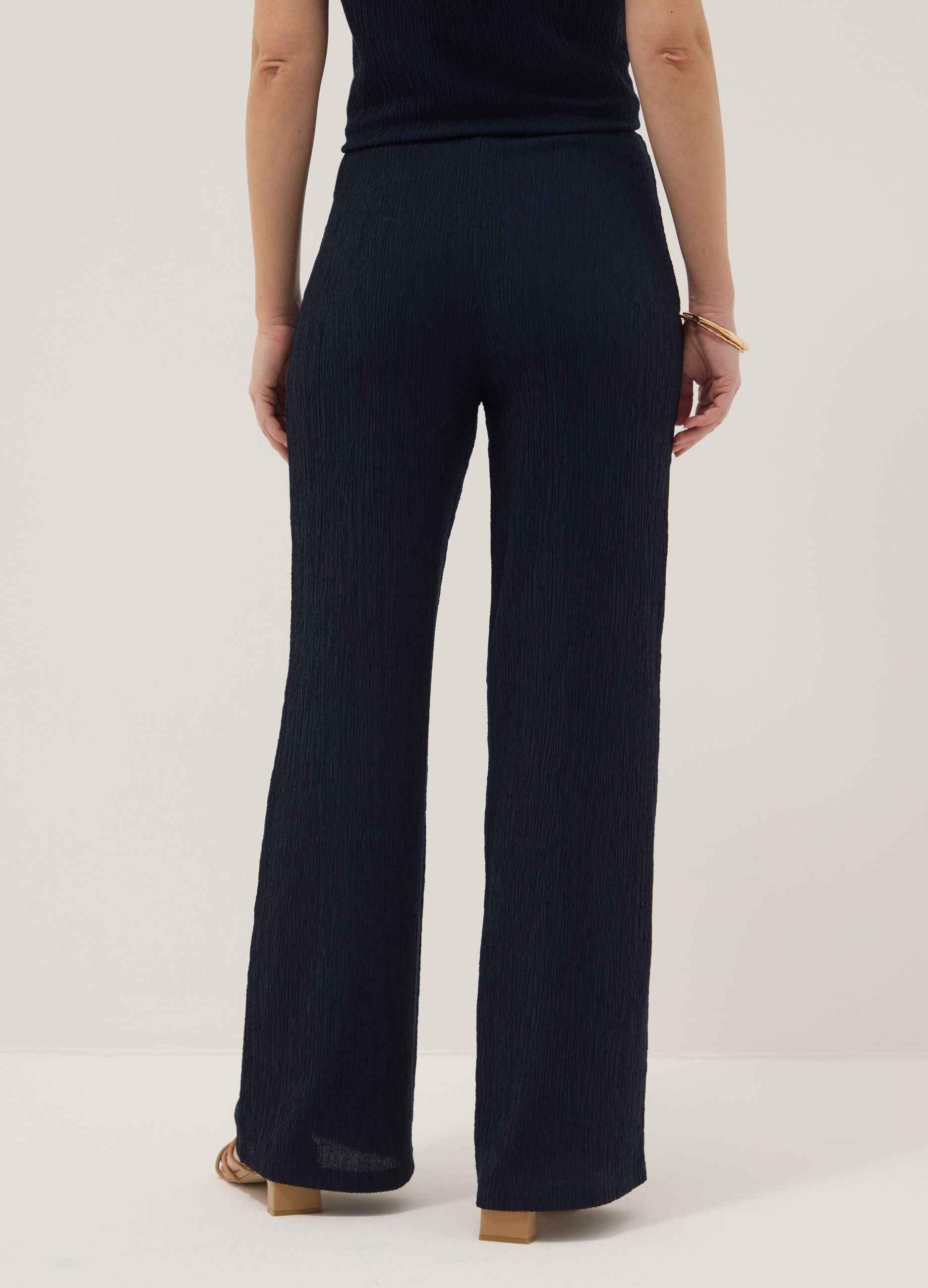 Blue Maternity Pants Relaxed Fit