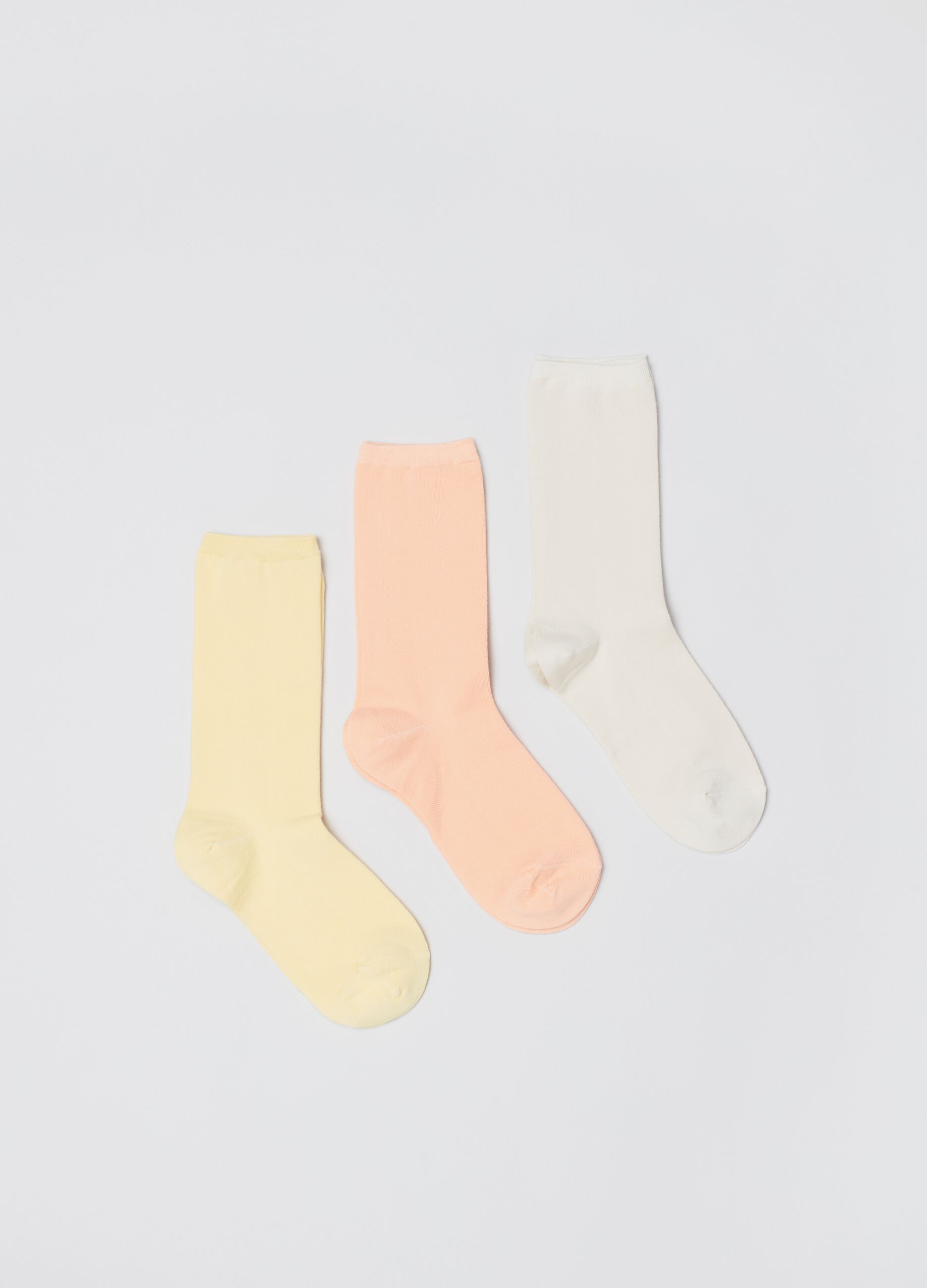 Three-pair pack of short stretch socks