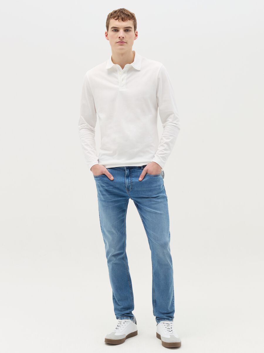 Skinny-fit jeans with five pockets_0