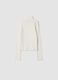 White slim-fit ribbed organic stretch cotton T-shirt_1