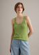 Green glitter viscose-blend tank top, regular fit_2