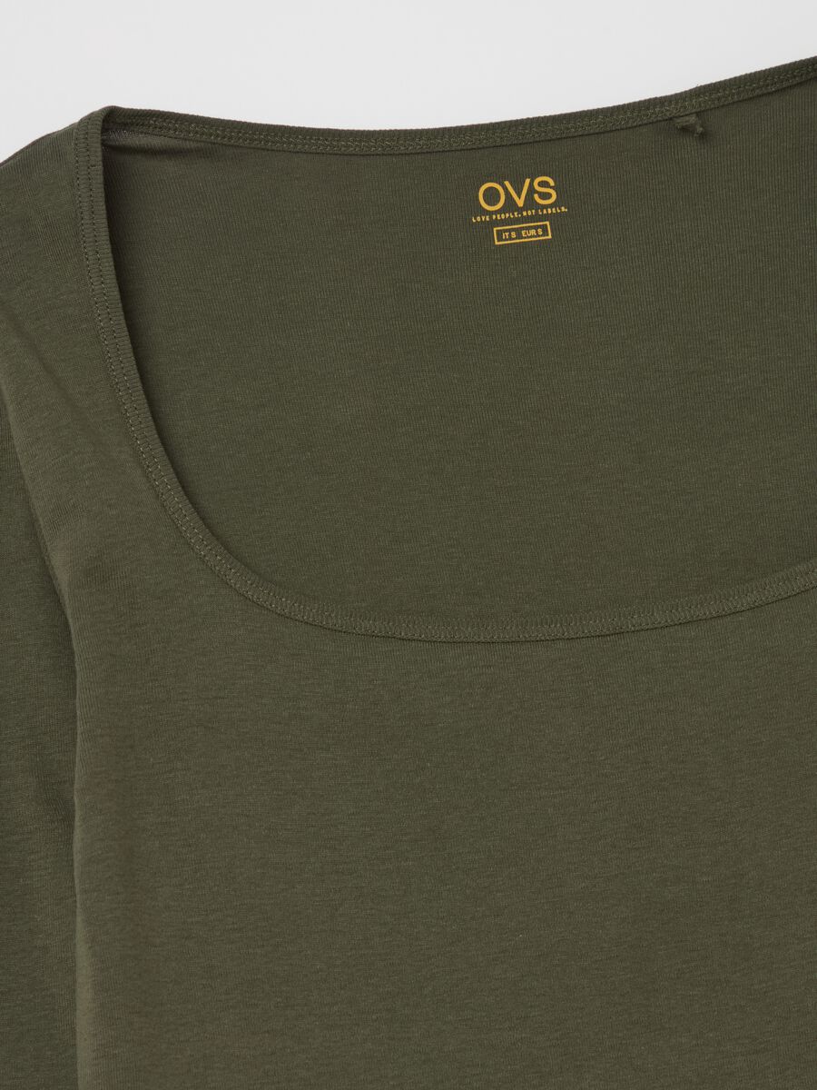Cotton T-shirt with round neck_5