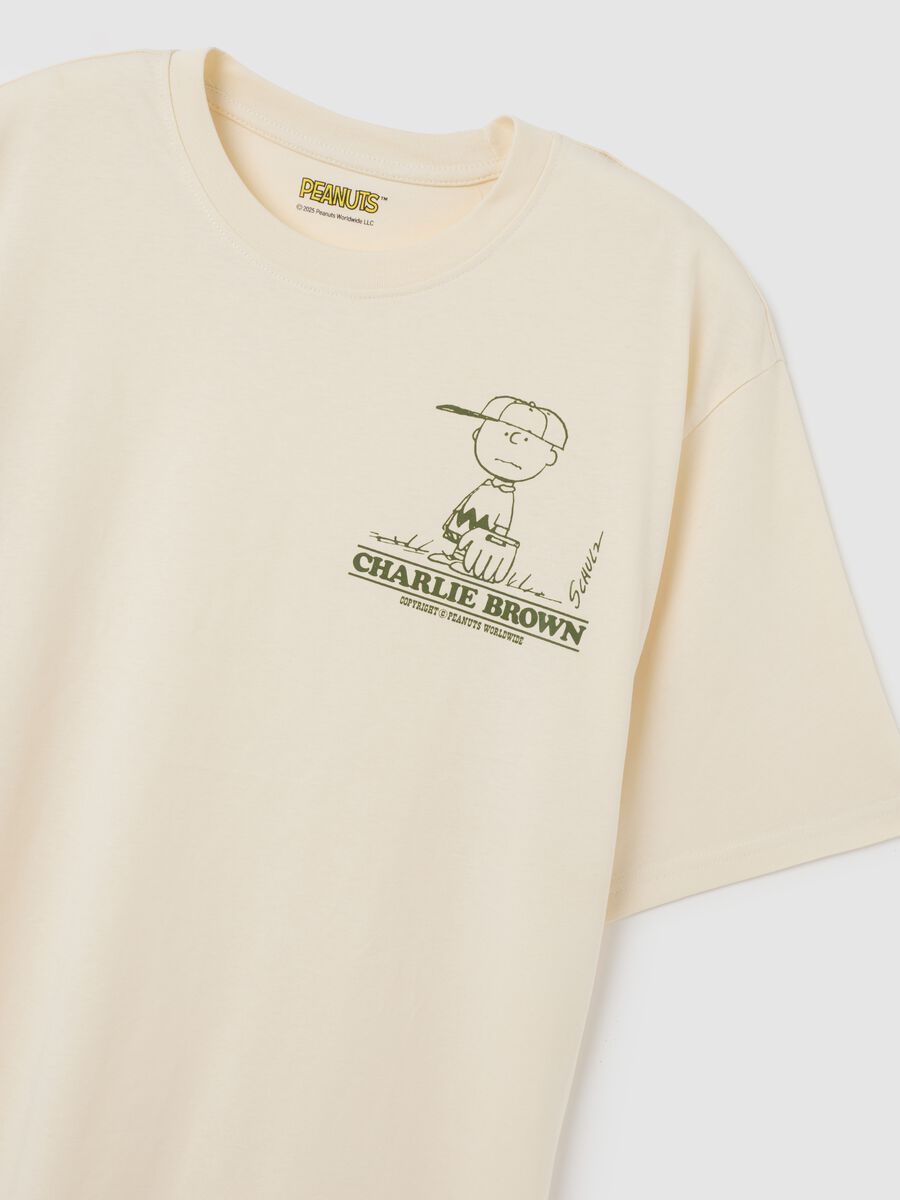 Beige Pure Cotton Relaxed Fit T-Shirt_5