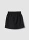 Black skort with front zip_1