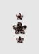 Women's Brown Flower Design Hair Clips_0
