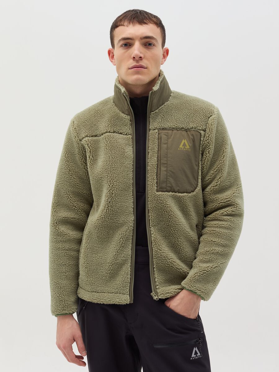 Altavia by Deborah Compagnoni full-zip sherpa jacket_0