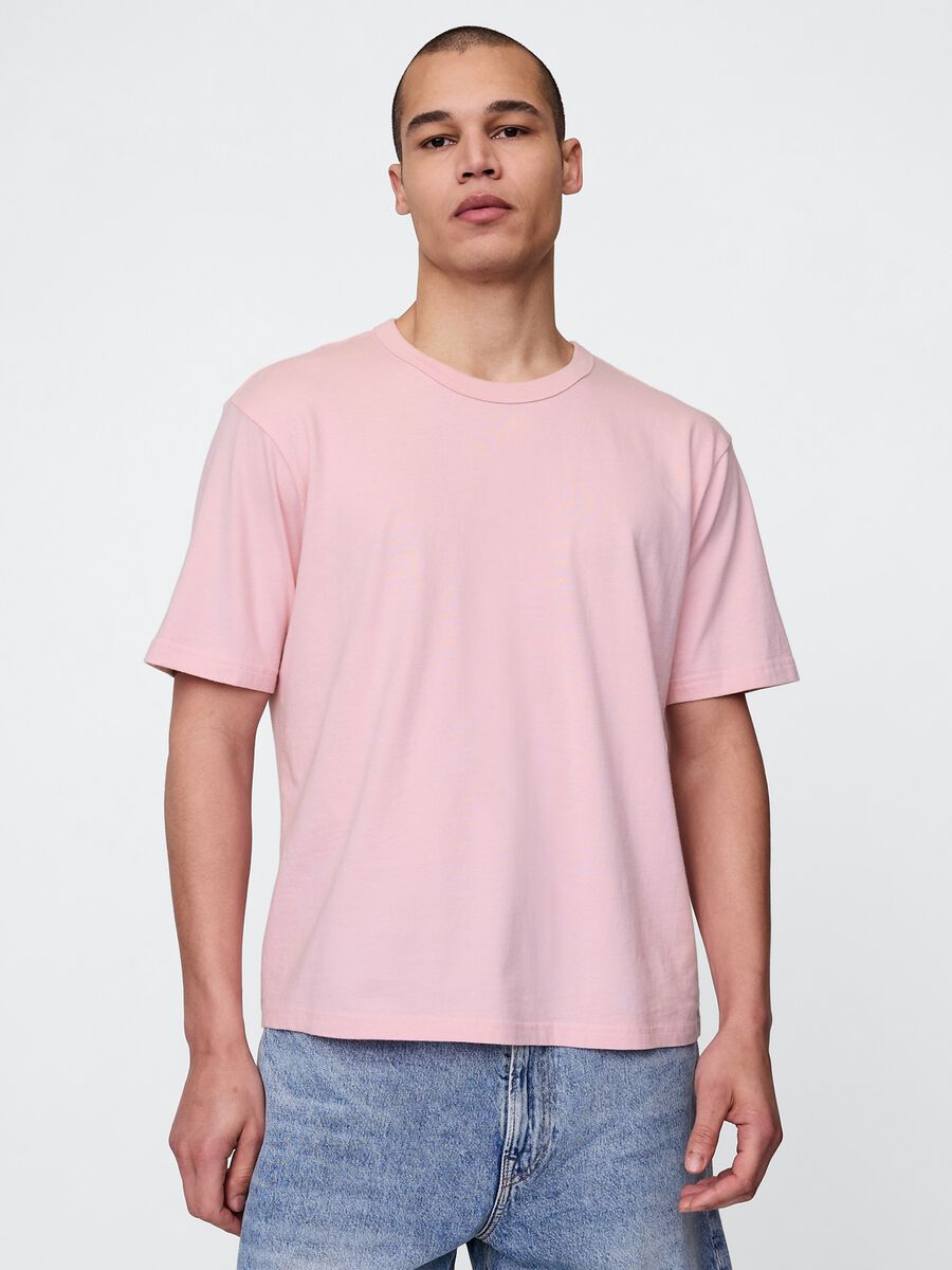 Pink pure cotton t-shirt_0