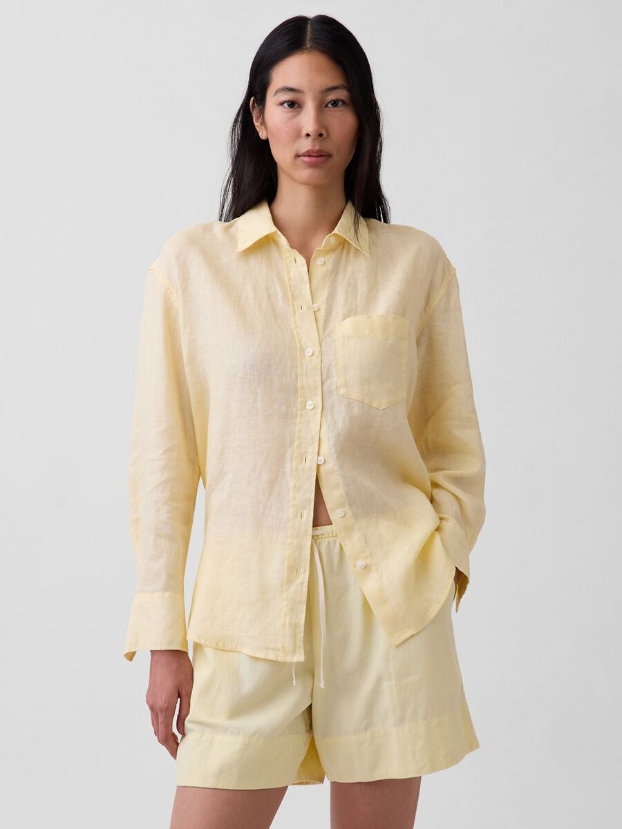 Camicia in puro lino_0