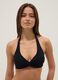 Top bikini intrecciato nero in tessuto elasticizzato_0