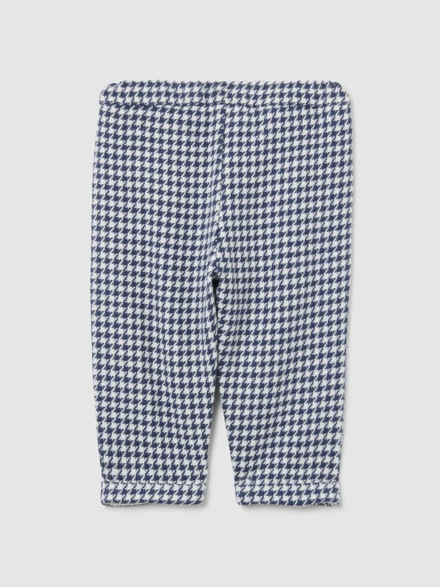 Pantaloni a quadri multicolor da bimba in puro cotone regular fit_1