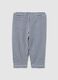 Girls' multicolour check trousers in pure cotton regular fit_1