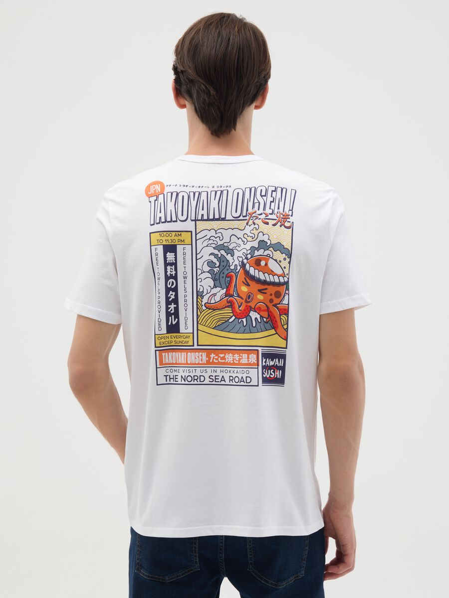 T-shirt in puro cotone bianca regular fit_3