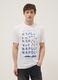 White pure cotton short-sleeve T-shirt, regular fit_0