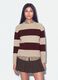 Beige striped stretch wool crew-neck jumper_1