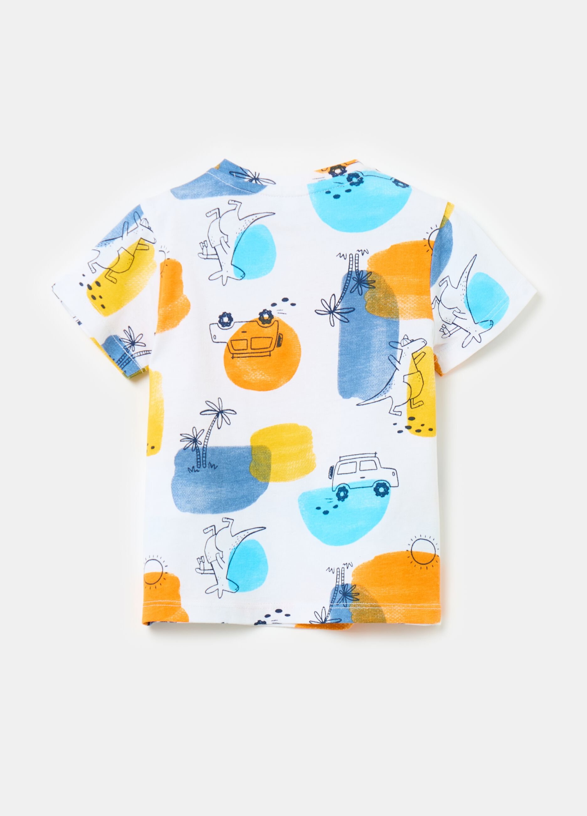 Printed cotton T-shirt