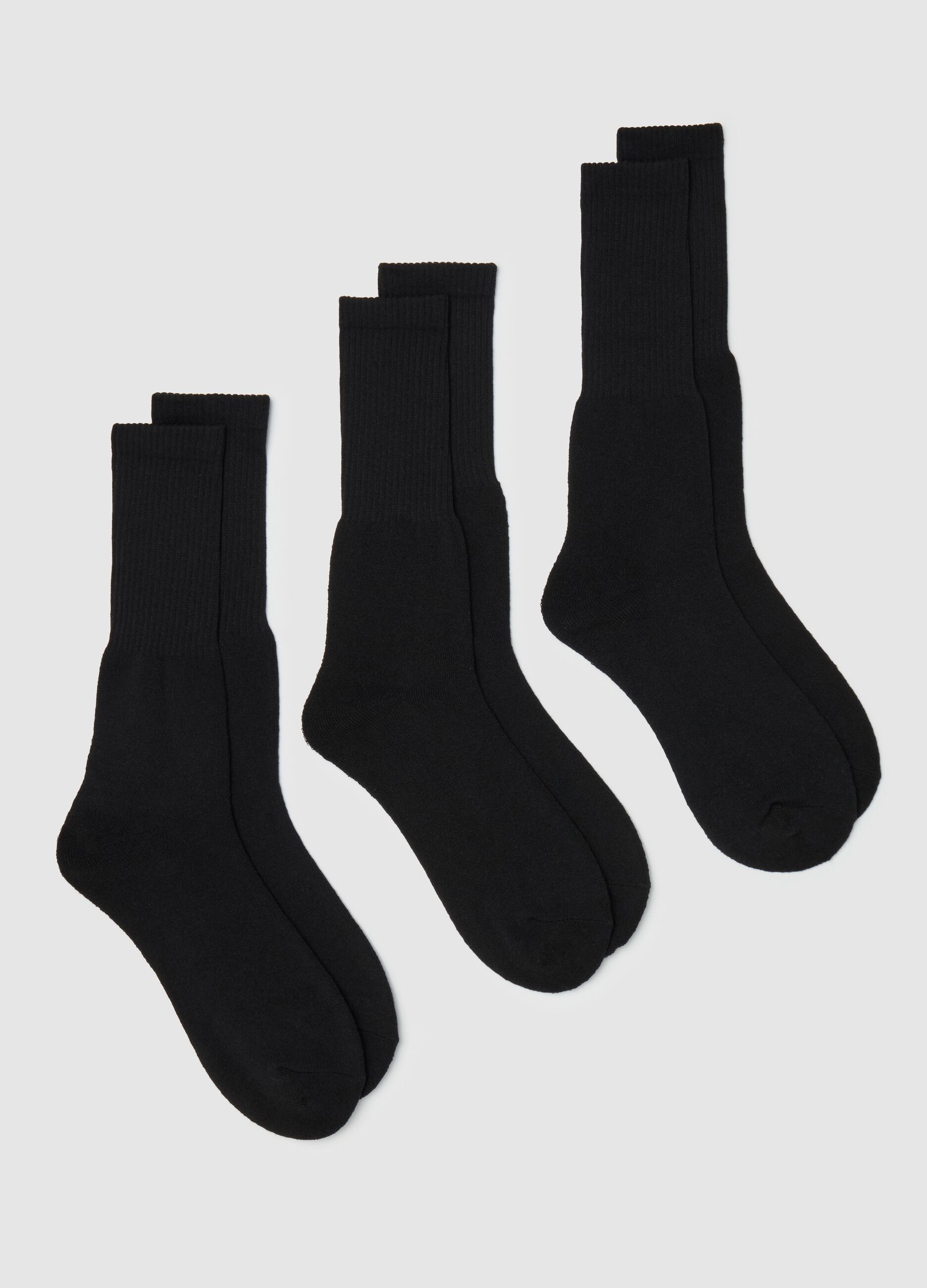 Three-pair pack midi tennis socks