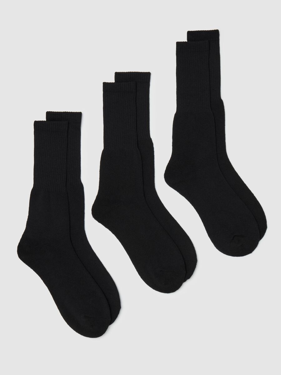 Three-pair pack midi tennis socks_0
