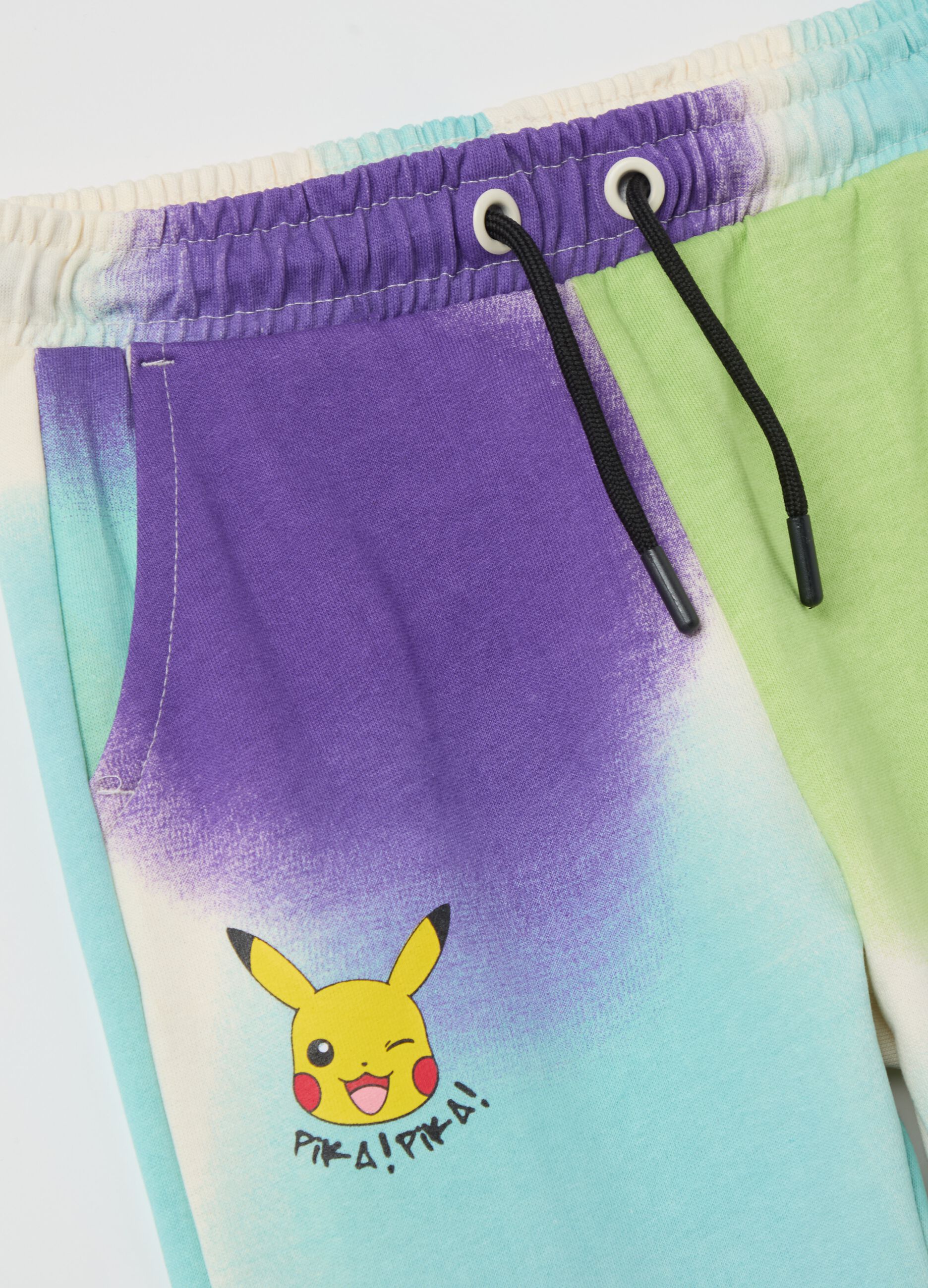 Joggers con coulisse e stampa Pikachu