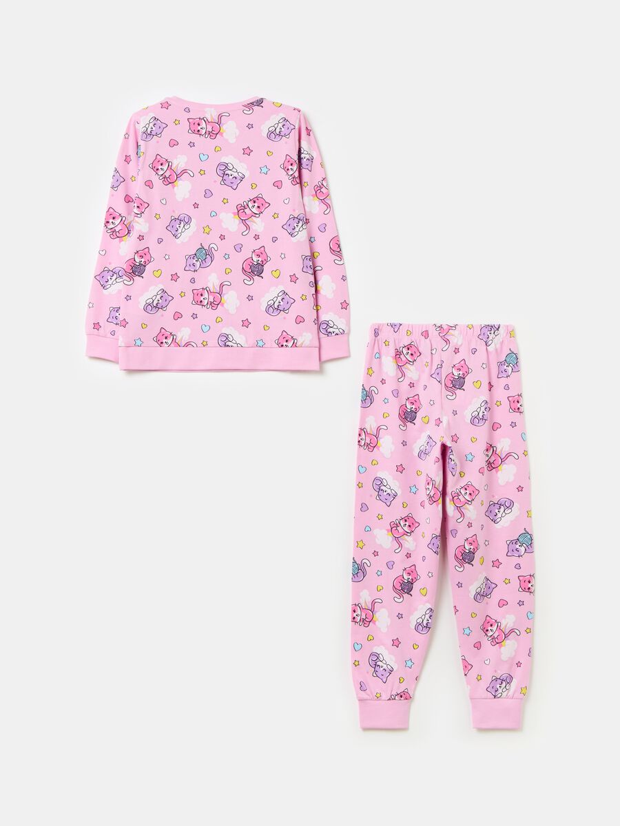 Organic cotton pyjamas with print_1