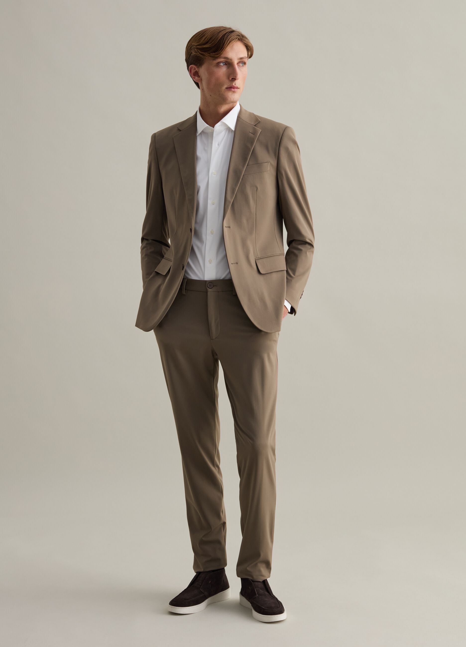 Tech chino trousers in technical fabric