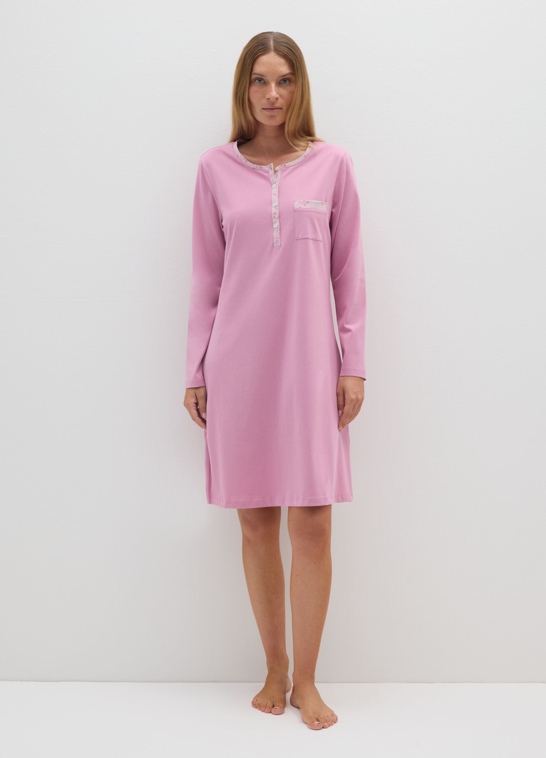 Pink Cotton Nightdress