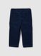 Boys' pure cotton blue trousers, regular fit_1