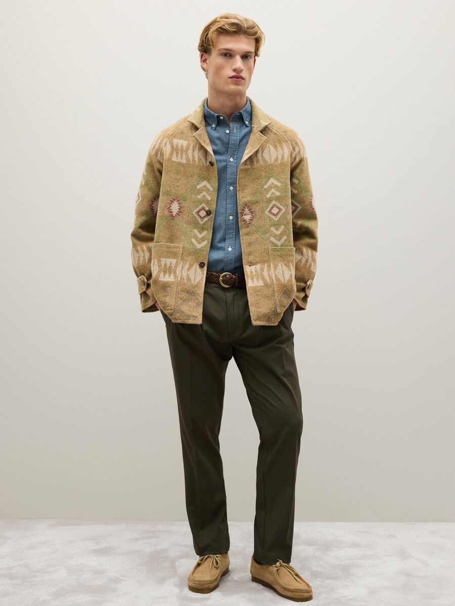 Giacca shacket beige con fanstasie e zip_2