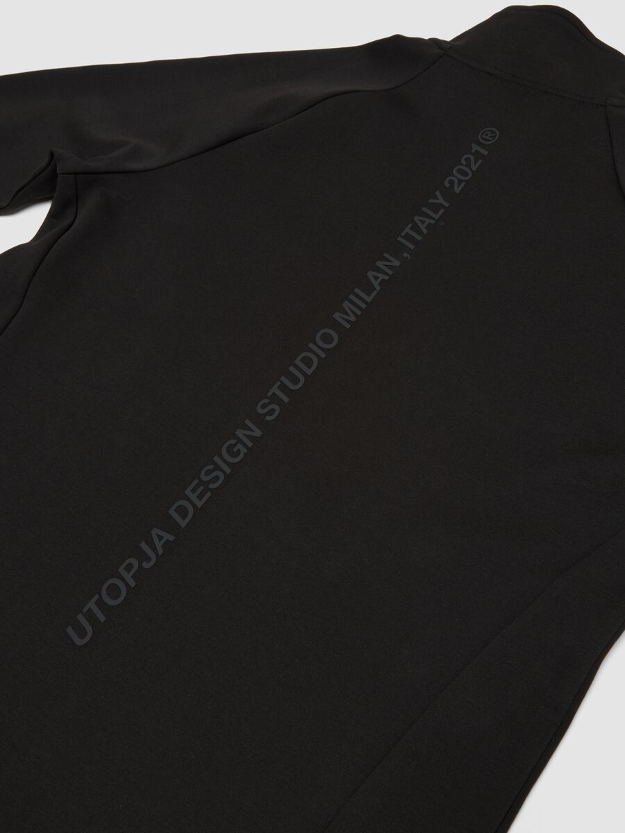 Technical Half-Zip Sweater Fitted Black_2