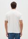 Men&rsquo;s white polo shirt in 100% cotton with regular fit_3