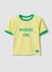 Yellow stretch-cotton tank top with Brazilian Girl print, regular fit_4