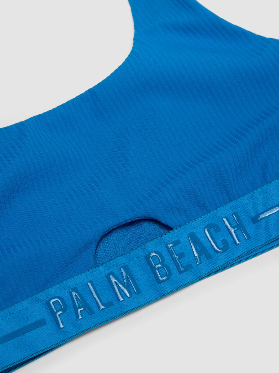 Bikini blu in tessuto elasticizzato_2