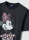 Grey pure cotton regular fit T-shirt with Minnie print_5