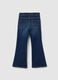 Girls' Flare Denim Blue Jeggings_1