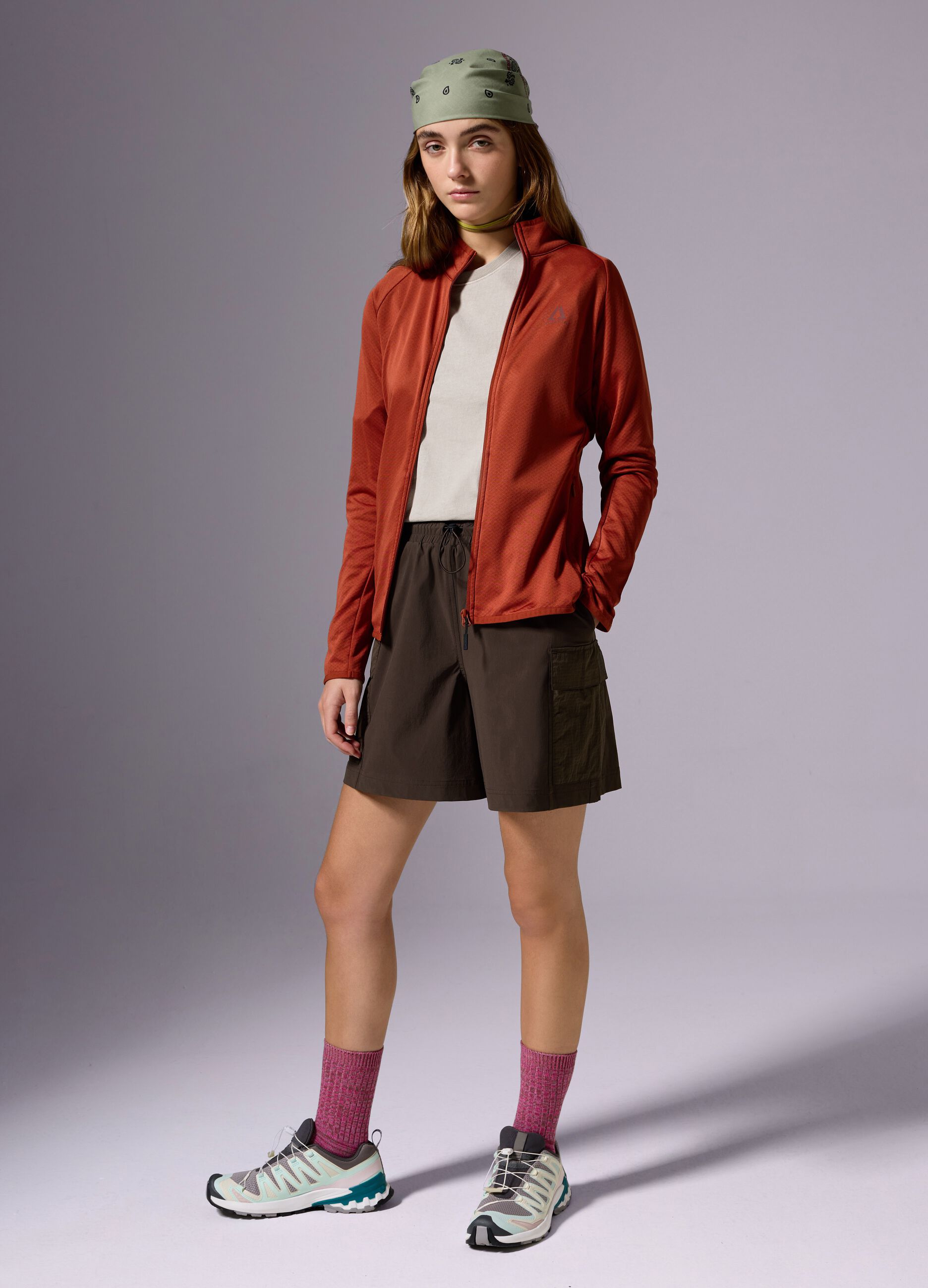 ALTAVIA WITH DEBORAH COMPAGNONI full-zip waffle fleece