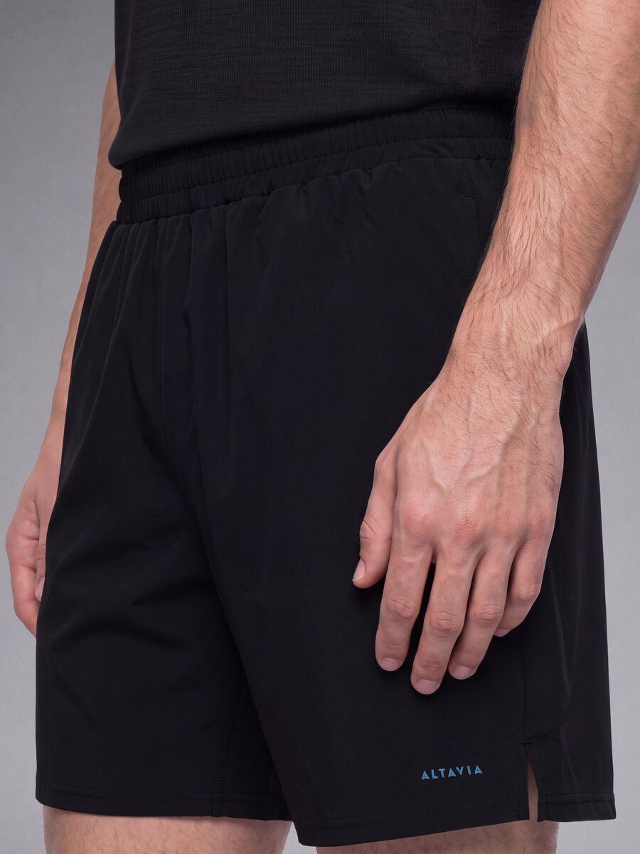 Black easy-dry stretch shorts ALTAVIA RUNNING_3