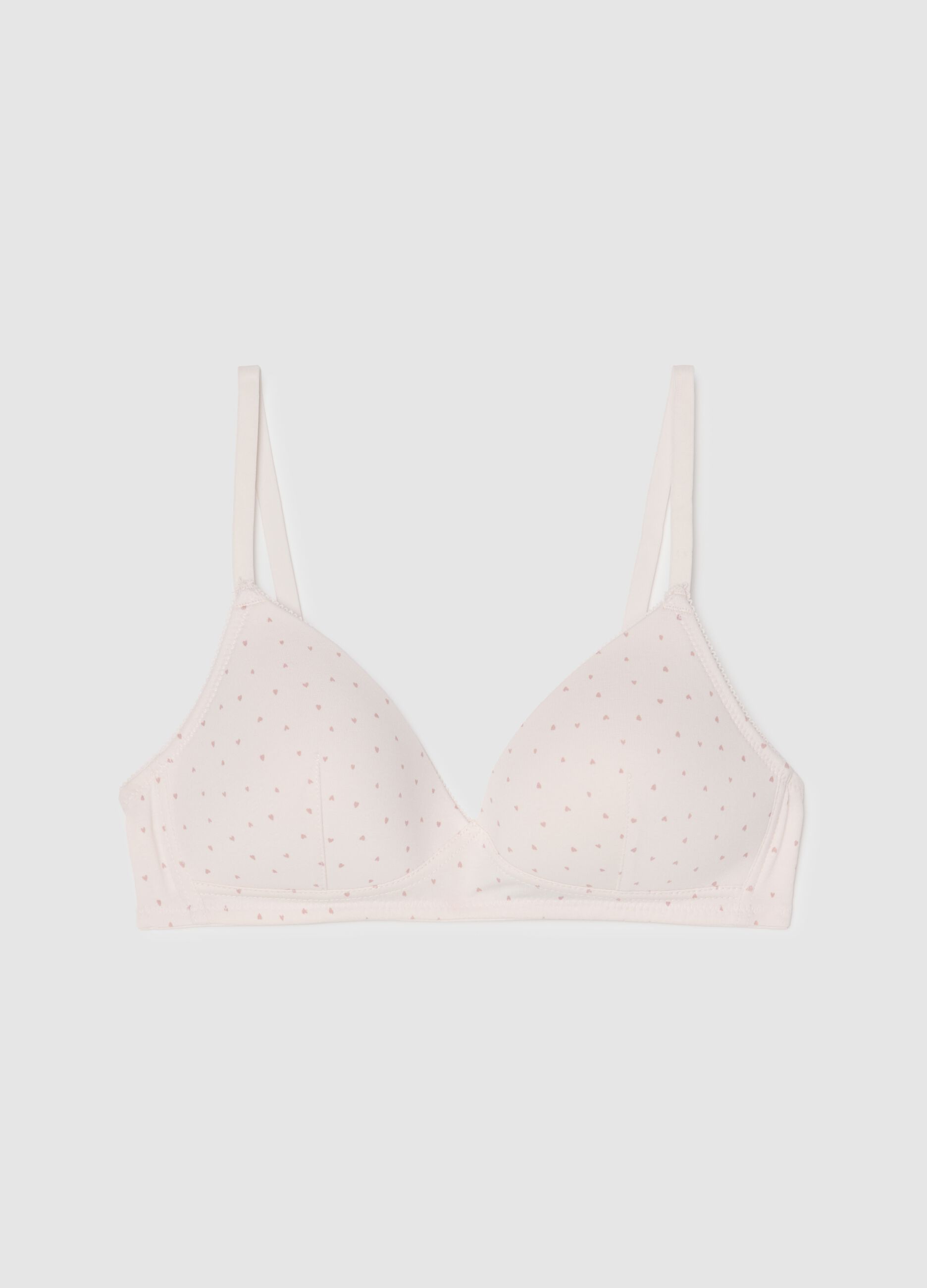 Pink padded bra