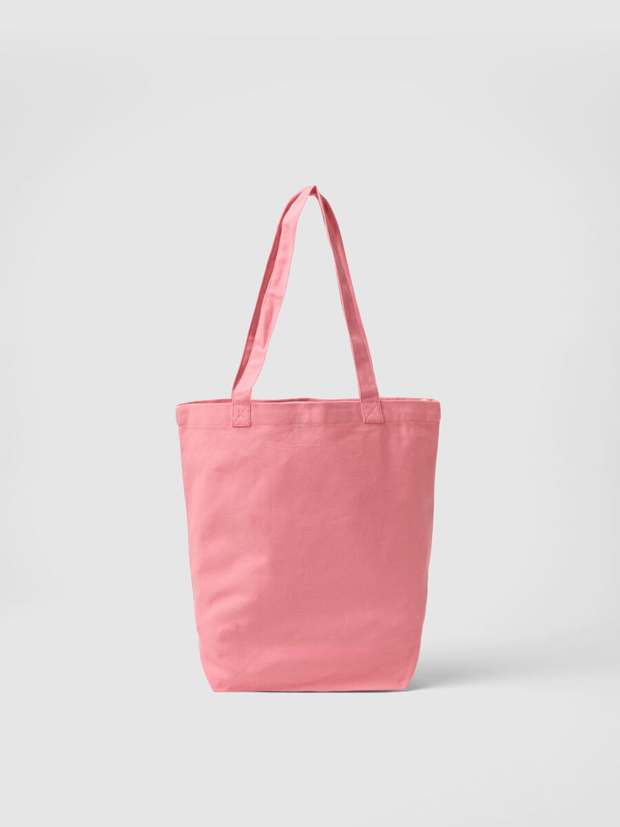 Pink pure cotton bag with cherry print_1