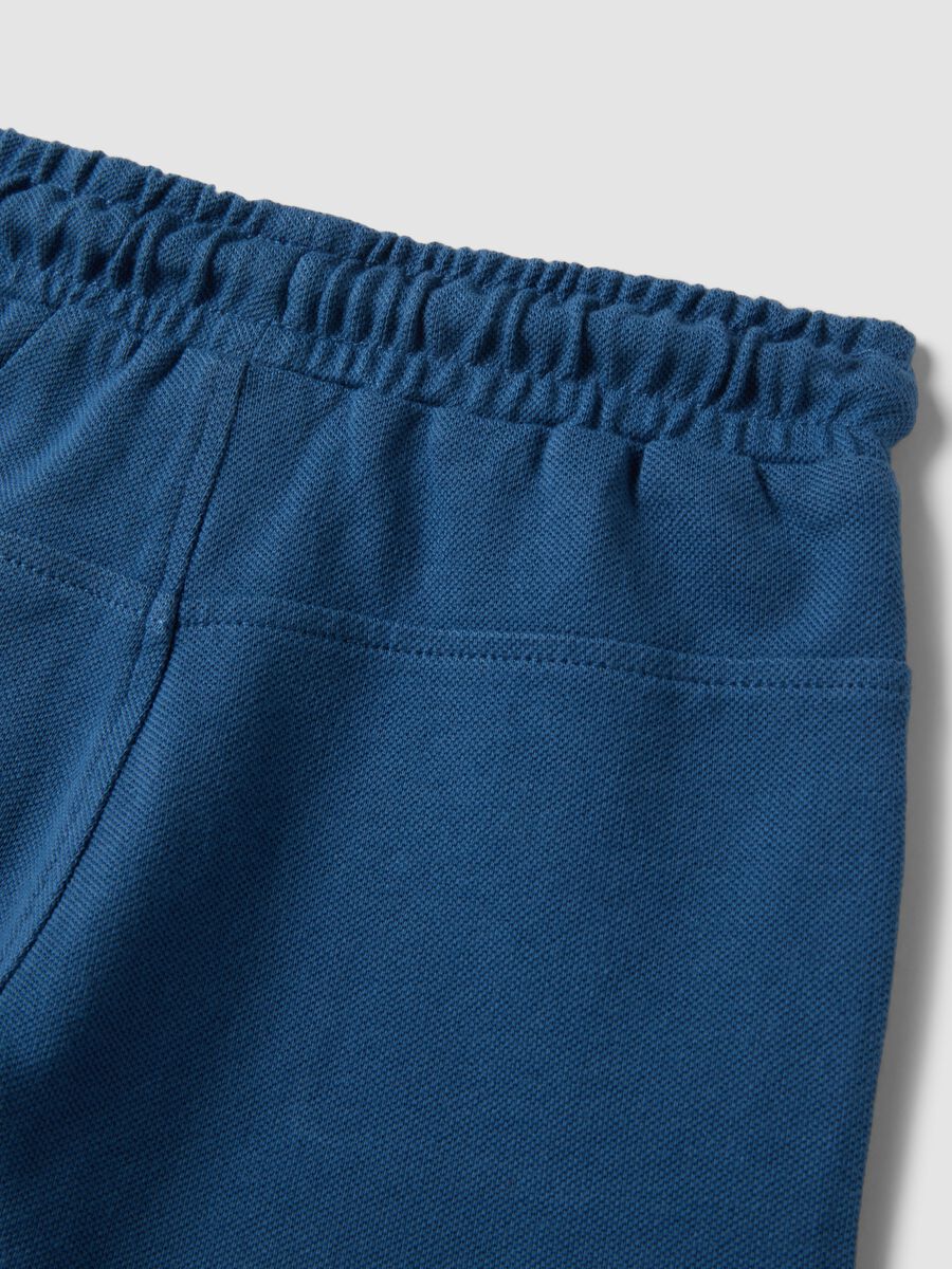 Pure Cotton Blue Shorts for Boys Regular Fit_3
