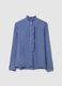 Blue regular fit shirt with ruffles_4