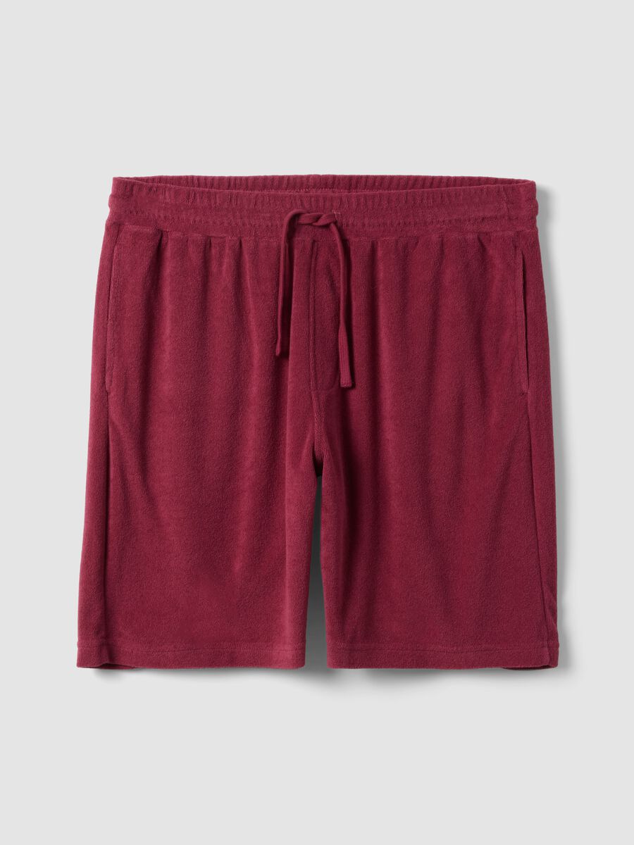 Shorts jogger rosa in misto cotone con vita elasticizzata regular fit_4