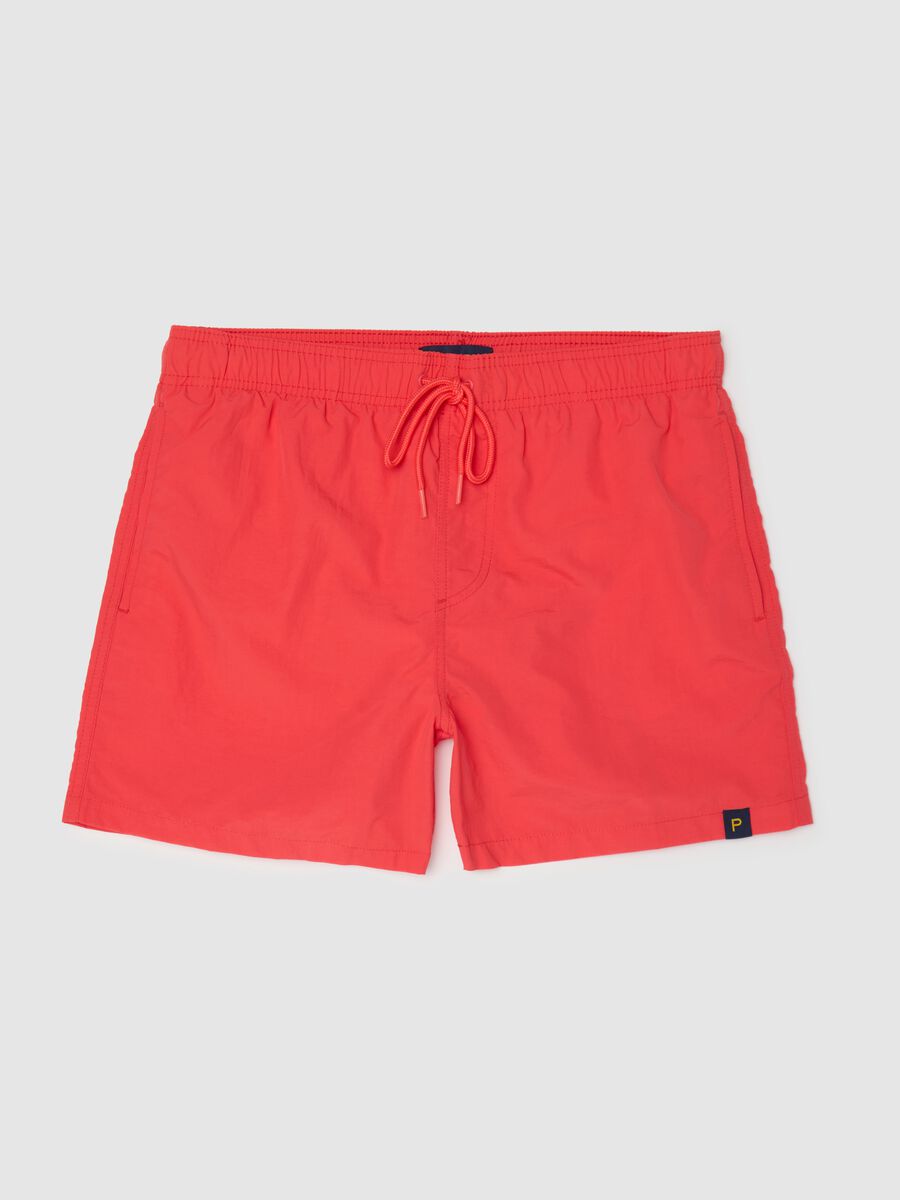 Men's Red Swim Shorts_4