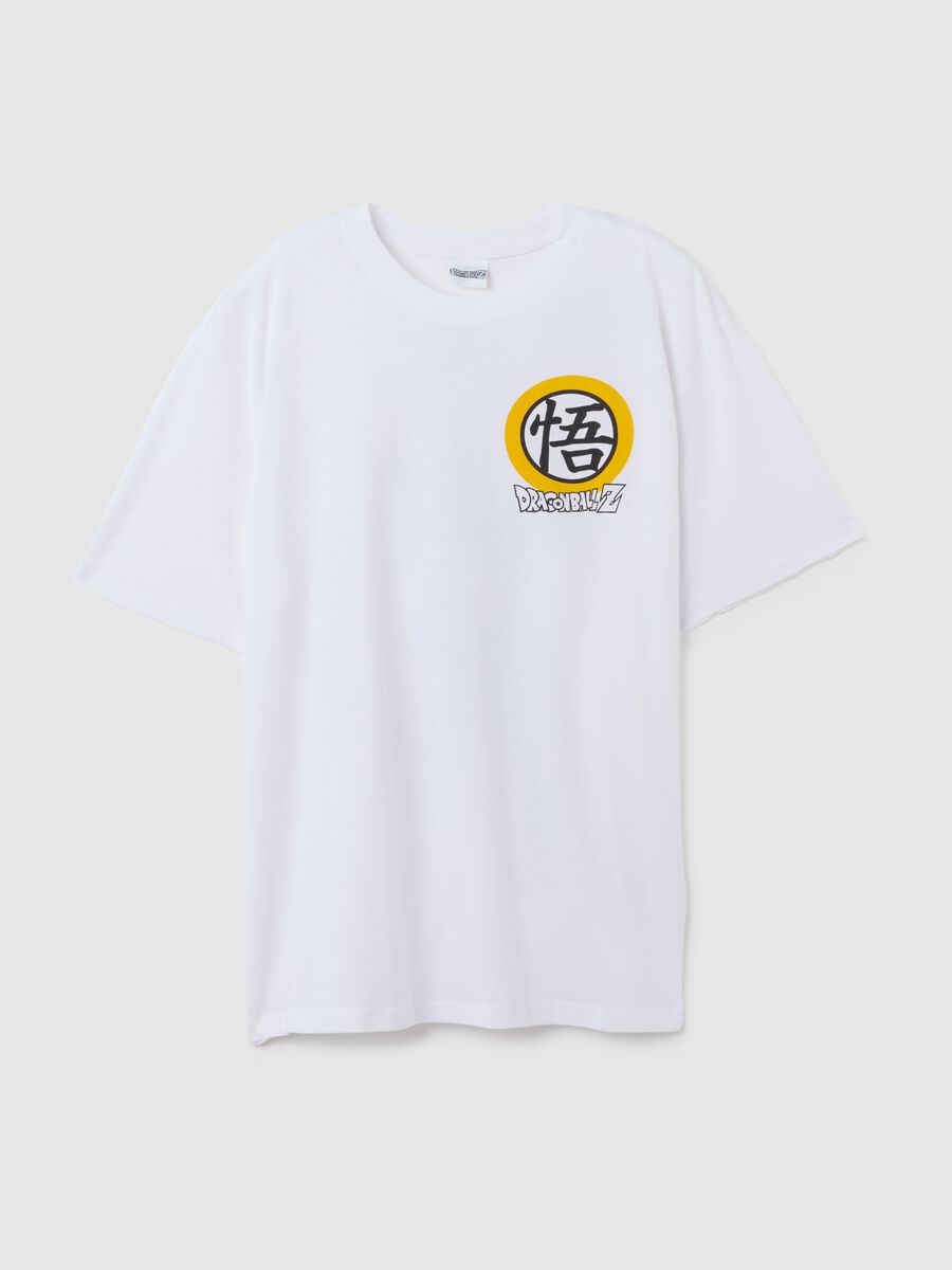 T-shirt in puro cotone bianca relaxed fit con stampa_4