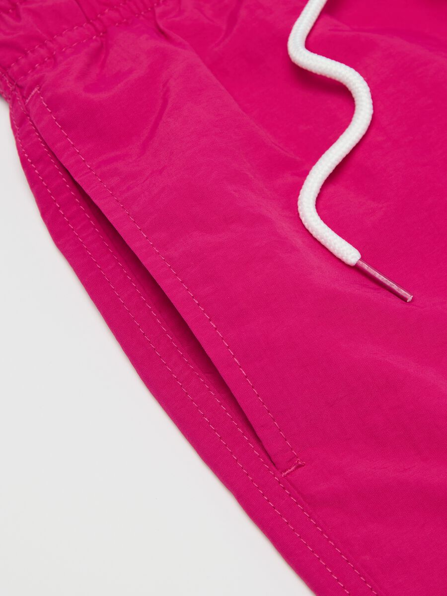 Men's short fuchsia boxer with drawstring OVS_1