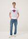 White pure cotton regular fit T-shirt with Hard Rock Cafe logo_1
