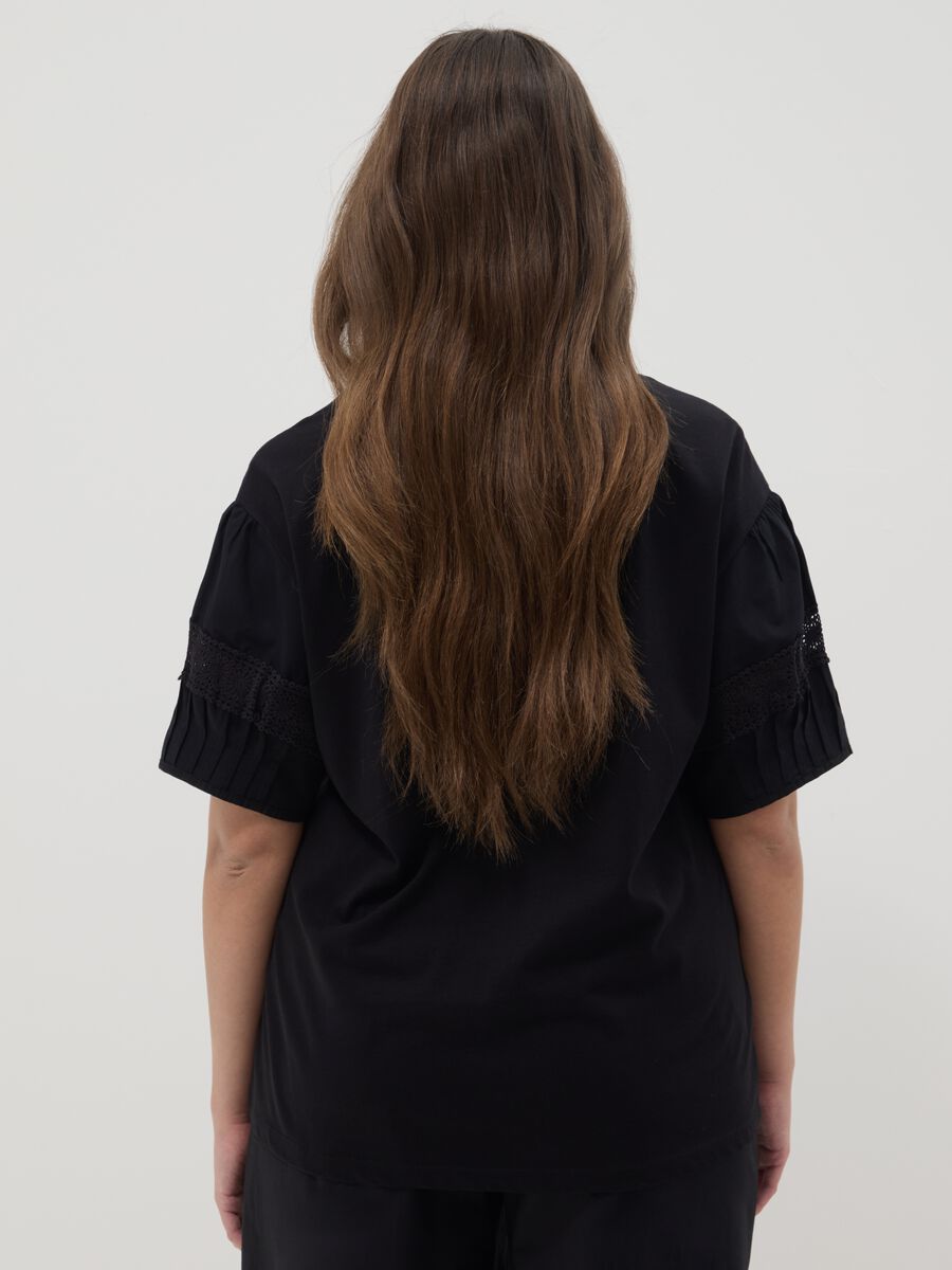 T-shirt in puro cotone nero regular fit_3