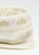 White neck warmer with golden hearts for girls_2